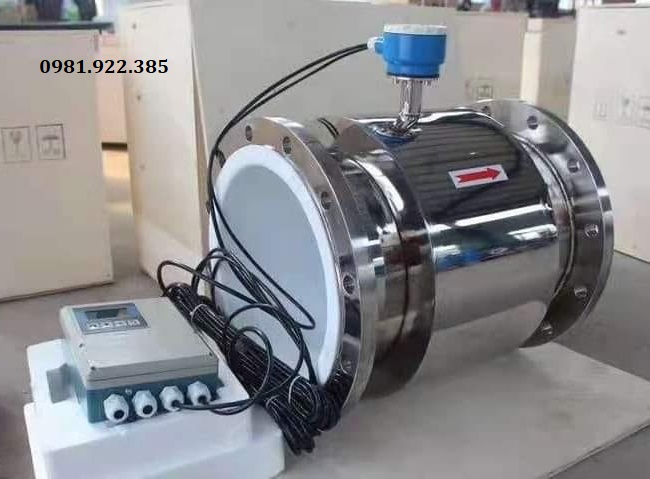 Đồng hồ đo nước điện tử inox màn hình rời