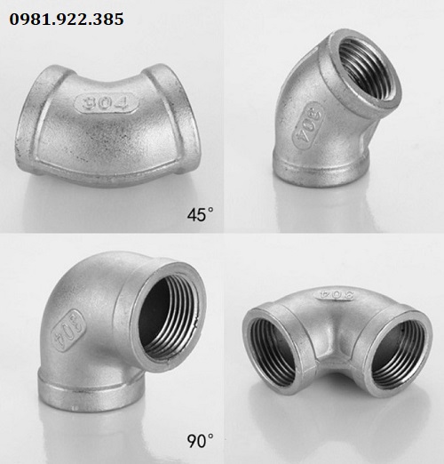 Cút inox 45º - 90º