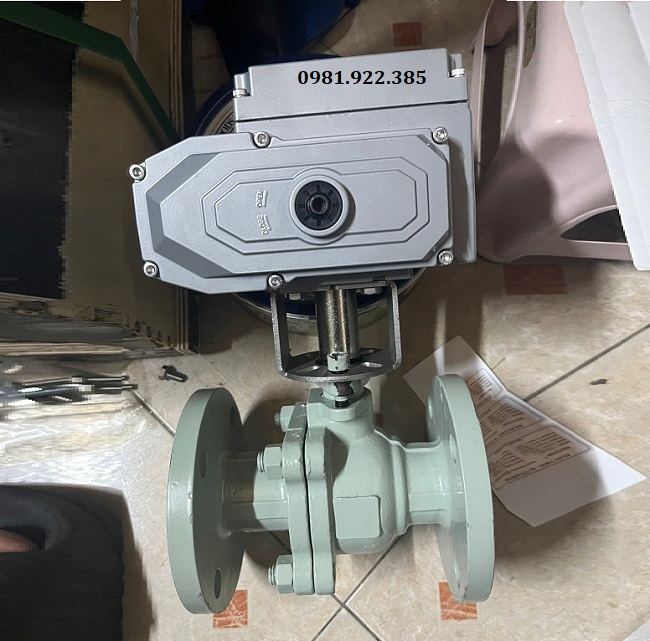 Van bi gang mặt bích điều khiển điện DN100