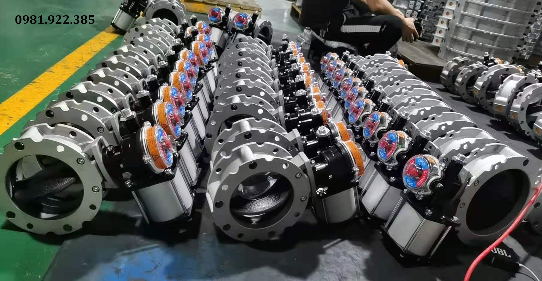 Hình ảnh thực tế van bướm tại kho hàng Thuận Phát