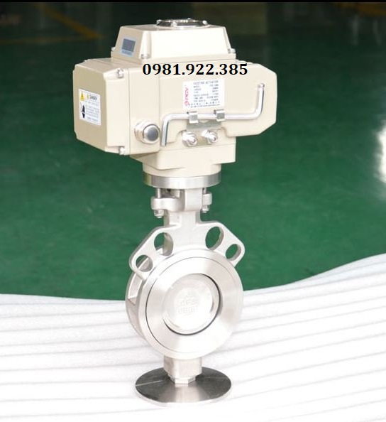 Van bướm inox điều khiển khí nén