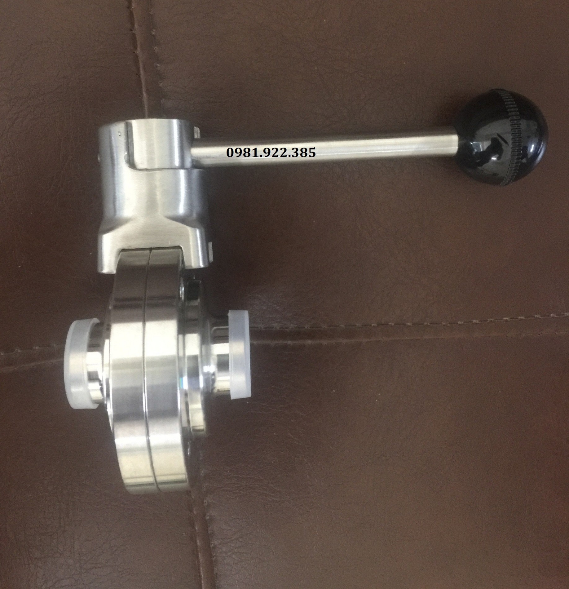 Van bướm vi sinh inox clamp tay rút