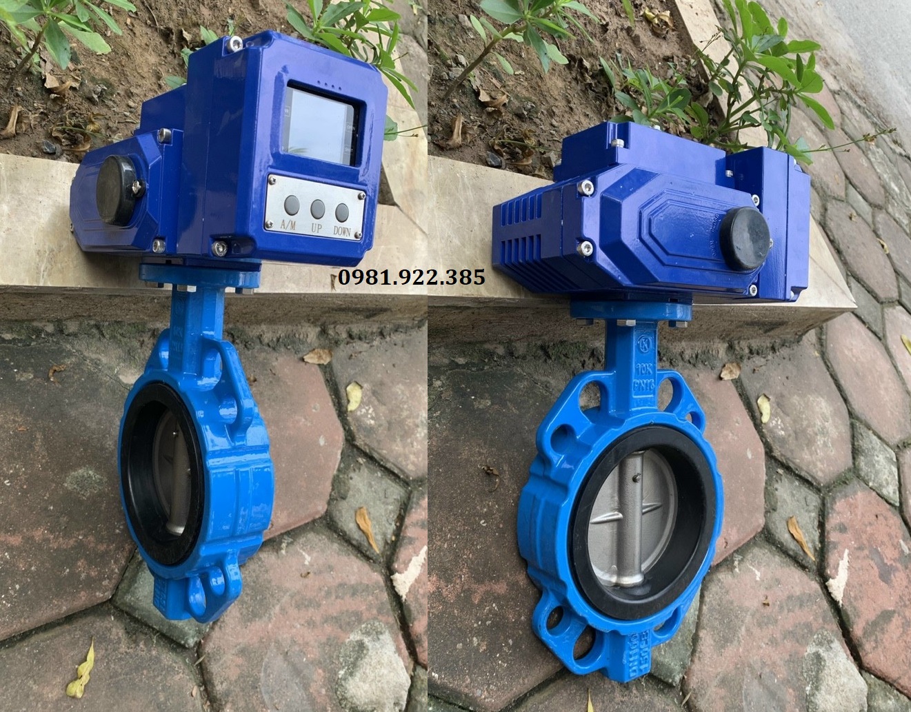 Van bướm gang điều khiển điện DN65