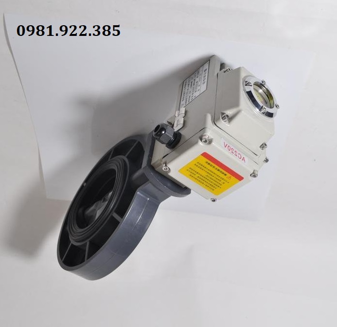 Van bướm nhựa điều khiển điện DN65