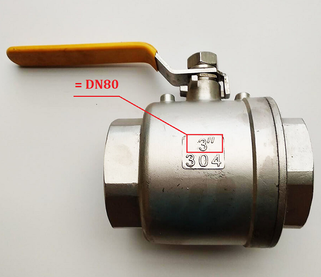 Van bi nối ren DN80