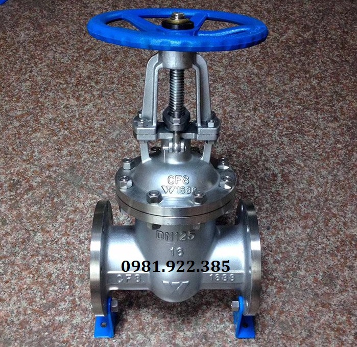 Van cổng inox DN125
