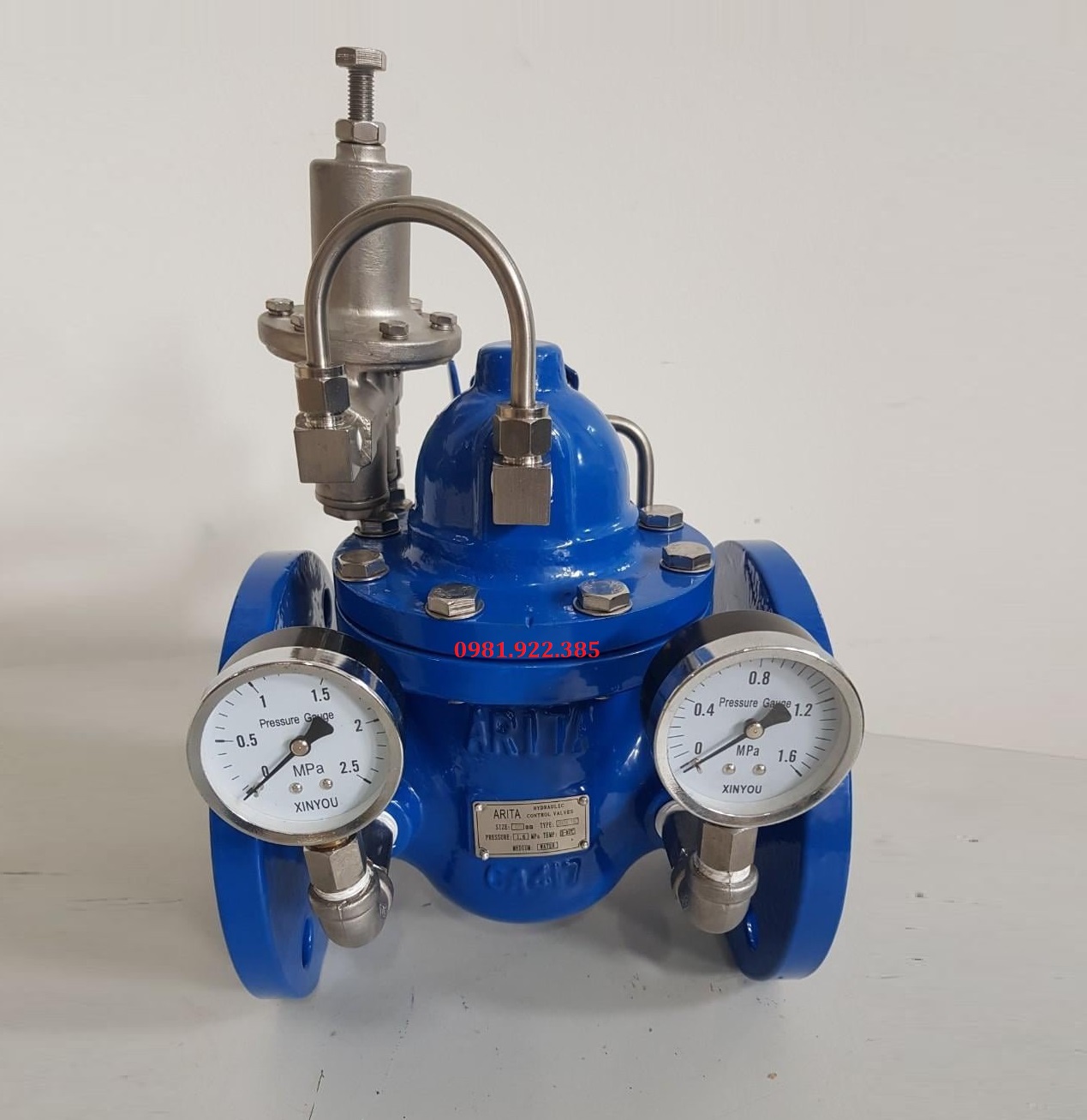 Van giảm áp thủy lực mặt bích DN100