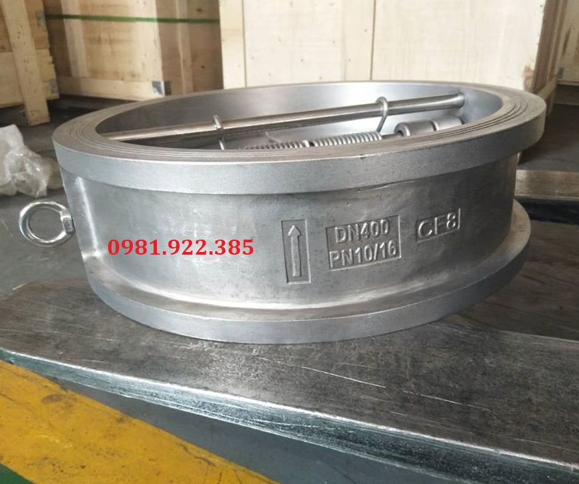 Van một chiều inox cánh bướm DN400