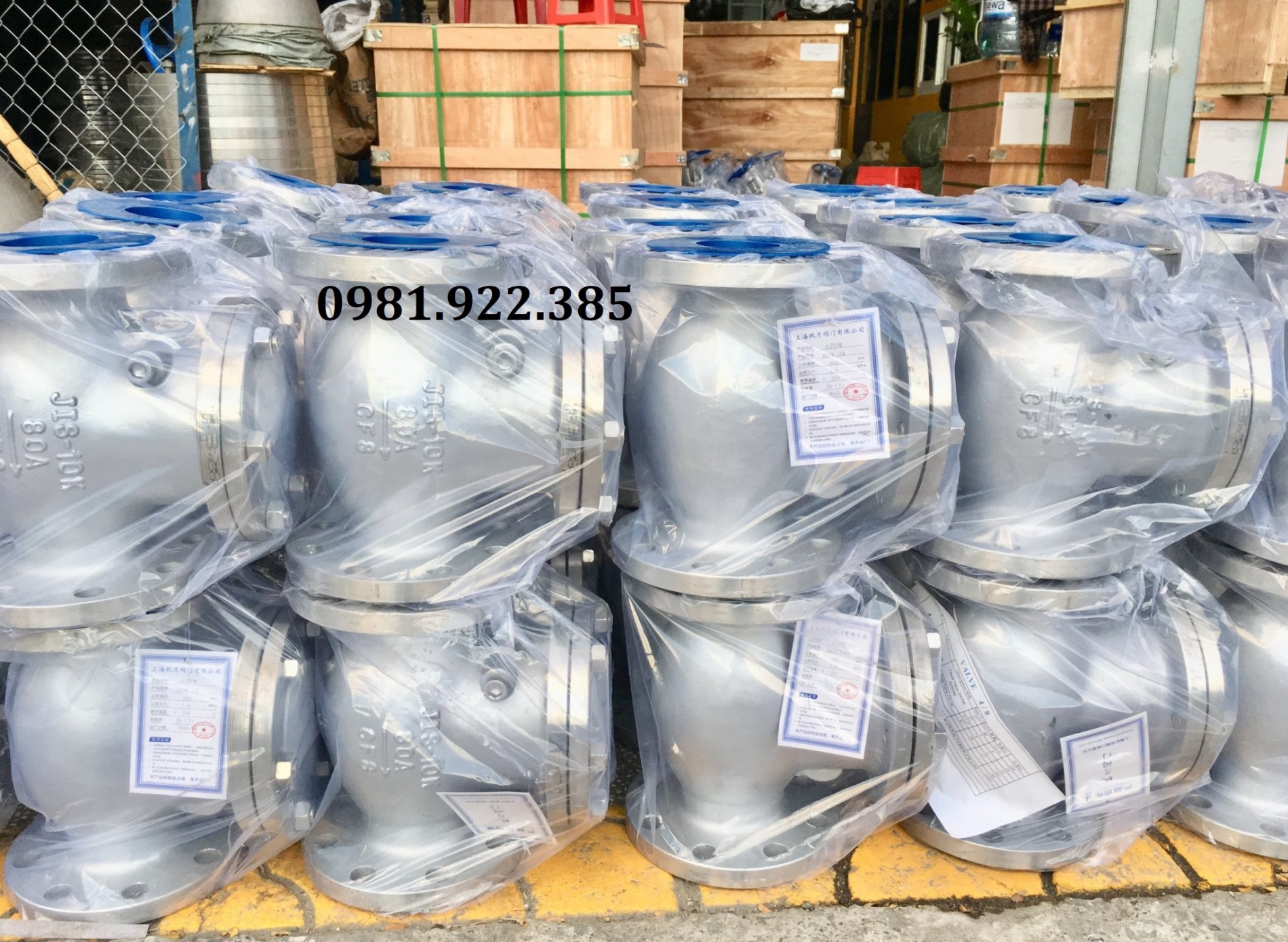 Van một chiều mặt bích inox DN100