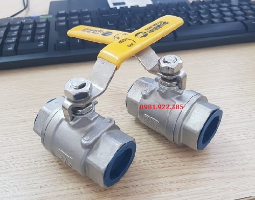 Van bi tay gạt 2 mảnh nối ren